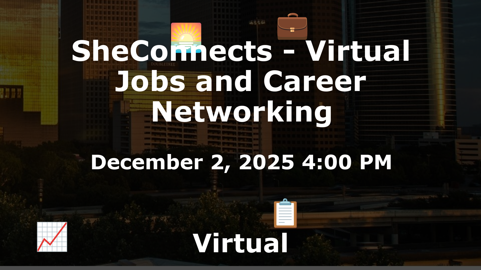 SheConnects - Virtual Jobs and Career Networking event image